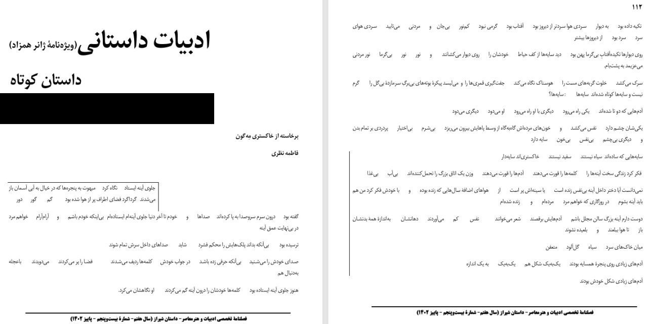 برخاسته از خاکستری مِه‌گون-فاطمه نظری